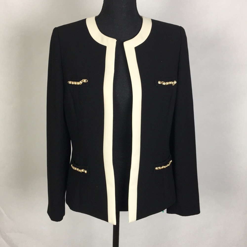 Tahari Arthur S. Levine Woman’s Blazer Black sz 6 - Picture 1 of 7